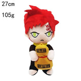 23-30cm Naruto Anime Plush Toys Naruto Uchiha Itachi Kakashi Sasuke Gaara Cute Figure Stuffed Dolls Pendant Kids Xmas Mart Lion 27cm Gaara  