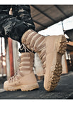 Waterproof Men's Tactical Military Boots Desert Hiking Camouflage High-top Desert Work Mart Lion   