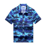 Men's Hawaiian Shirt Casual Colorful Printed Beach Aloha Short Sleeve Camisa Hawaiana Hombre Mart Lion   