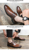 Loafers Men Crocodile Pattern Buckle Monk Shoes Breathable Zapatos De Hombre Mart Lion   