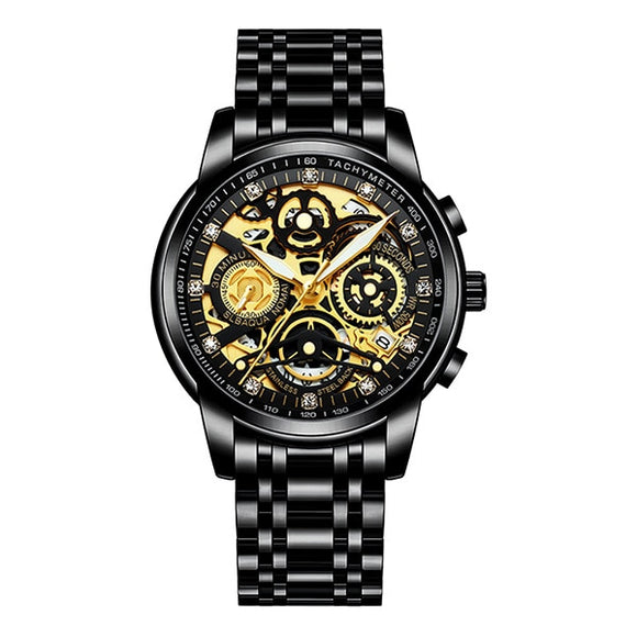  Men's Watch Stainless Steel Quartz Wristwatch Clock Men Casual waterproof watches  reloj mujer Mart Lion - Mart Lion