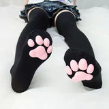  Cat Meat Cushion Kawaii Girls Knee High Socks 3D Cat Claw Paws Socks Over Knee Socks Women Long Stockings Cosplay Lolita Mart Lion - Mart Lion