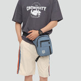  Waist Bags Men's Casual Canvas Travel Leisure Small Crossbody Bag Sport Design Men's Leg Bag Male Phone Purse Mart Lion - Mart Lion