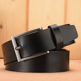Belt Men's Luxury Designer Cowskin Belts For Jeans Genuine Leather Strap Pin Buckle Cummerbunds Ceinture Homme Mart Lion 097 Black 100cm 