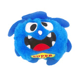 Interactive Dog Toys Bouncing Giggle Shaking Ball Dog Plush Toy Electronic Vibrating Automatic Moving Sounds Monster Puppy Toys Mart Lion Blue  