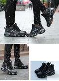 Winter Leather Boots Men's Waterproof Sneakers Warm Trekking Work Casual Autumn Anti-slip High-top Mart Lion   