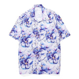 Men's Hawaiian Shirt Casual Colorful Printed Beach Aloha Short Sleeve Camisa Hawaiana Hombre Mart Lion   