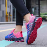 Men's Running Shoes Breathable Outdoor Sports Shoes Lightweight Sneakers for Women Couple Cushion Flats Training