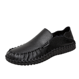 Men's Breathable Genuine Cow Leather Handmade Variable Sandals Design Casual Shoes Mart Lion Black 38--24cm 
