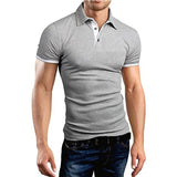 Sportswear Men's Polo Shirt Short-sleeved Polo T Shirt Summer Slim Outdoor Shirt Mart Lion   