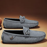 Loafers Men's Casual Shoes Suede Luxury Moccasin Loafers Flats British Style Driving Mart Lion   