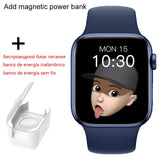 IWO Smart Watch Men's Women Bluetooth Call Sports Smartwatch X8max Heart Rate Sleep Monitor Fitness Tracker For Huawei Iphone Mart Lion Blue add CXCDB China 