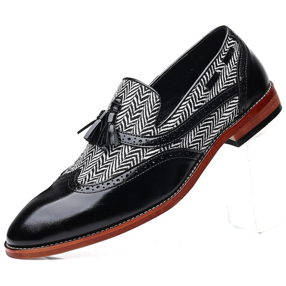 Men's Casual Shoes Stitching Hand-carved Breathable Tassels Loafers Moccasins Light Driving Flats Mart Lion   