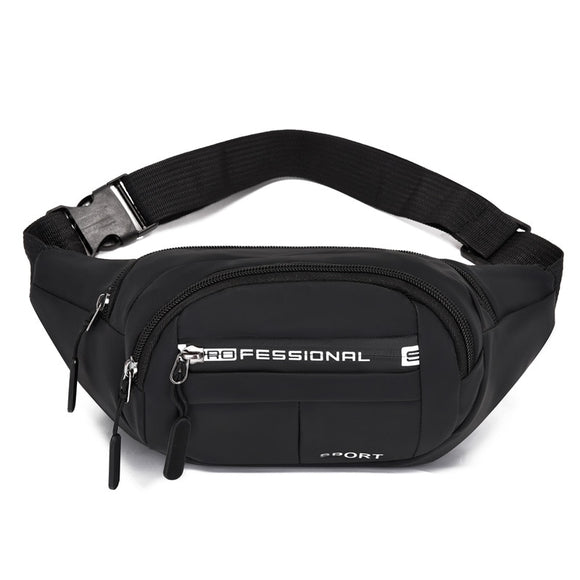 Outdoor men's Belt Pouch Sports handbag Casual Cycling Small Waist Pack Crossbody Bag Shoulder Bag Crossbody Ches Mart Lion Black 5  