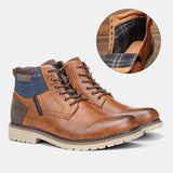 Waysle Winter Boots For Men Warm Plush  Winter Mart Lion Spring Brown  DX5261 40 