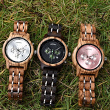Women Men Wooden Watches Top Ladies Casual Quartz Watch Stainless Steel Band Wristwatch Relógio Mart Lion   