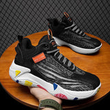 Basketball Shoes Sports Men's Flying Woven Breathable Mesh Lace-up Korean Version Trend Cross-border Mart Lion   