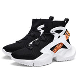 Men's High Top Socks Shoes Sneakers Trend Casual Outdoor Non-slip Breathable Mart Lion Clear 39 