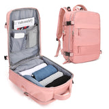 Multifunctional Travel Bag Big Capactiy Backpack Women Outdoor Luggage Bag Mochilas USB Charging Designer Backpack Mart Lion pink  