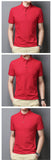 Korean Style Solid Polo Shirt Men's Short Sleeve Summer T Shirt Men's Clothing Streetwear Polo Shirt Korean Clothing Mart Lion   