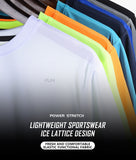 Multicolor Quick Dry Short Sleeve Sport T Shirt Gym Jerseys Fitness Shirt Trainer Running Men's Breathable Sportswear Mart Lion   