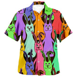 Summer Men's Hawaiian Shirts Psychedelic Mushroom Print Loose Short Sleeve Party Beach Shirts Mart Lion MOGU06 US SIZE XL 