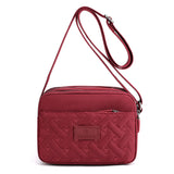 Women Luxury Handbag One Shoulder Mobile Phone Bag Messenger Bag Mini Cross Body Bag Tote Mart Lion Burgundy  