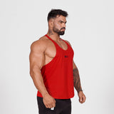 Black Bodybuilding Tank Tops Men's Gym Fitness Cotton Sleeveless Shirt Stringer Singlet Summer Casual Vest Training Clothing Mart Lion   