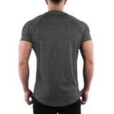 Muscleguys Gym T-shirt Men's Summer Clothing Fitness O-Neck Short Sleeve Cotton Slim Fit Bodybuilding Workout Tees Mart Lion   