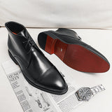 Oxfords Men's Shoes Red Sole Casual Party Banquet Daily Retro Carved Lace-up Brogue Dress Mart Lion 8589-5-black 38 