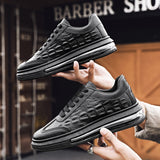 Men's Luxury Casual Sneakers Breathable White Heighten Tenis Shoes Flat Lace-Up Calçado Desportivo Mart Lion   