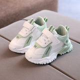 Children Damping Casual Sneakers Boys Wear-resistant Sneakers Girls Lightweight Shoes Baby with Breathable Mart Lion Green 21 