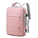  Pink Women Travel Backpack Water Repellent Anti-Theft Stylish Casual Daypack Bag with Luggage Strap amp USB Charging Port Backpack Mart Lion - Mart Lion