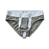 Gay Underwear Briefs Ropa Interior Hombre Cotton Ring Sissy Men's Underpants Calzoncillos Hombre Mart Lion Gray M 