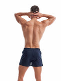 Men's Cotton Sleep Bottoms Lounge Home Pajama Shorts Elastic Waist Breathable Solid Underwear Boxers Jogger Sport Shorts