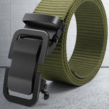 Woven Belt Metal Toothless Buckle Luxury Brand Design Men's And Women Military Training Quick Release Belt P3892 Mart Lion Green P3892 China 120CM 35to37 Incn