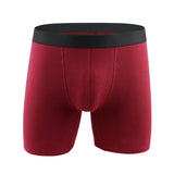 Man's Boxer Cotton Underwear Ropa Interior Hombre Underpants Bokserki Meskie Calzoncillos Long Lingerie Panties Shorts Mart Lion Red-4pcs Asia XL 