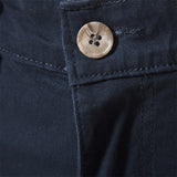 100% Cotton Men's Cargo Trousers Casual Pants Zipper Multi-pockets Streetwear Pants Mart Lion   