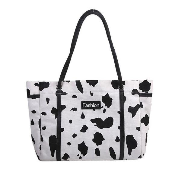  Canvas Bags For Women Trendy Large-Capacity Shoulder Handbags Graffiti Tote Bag Mart Lion - Mart Lion