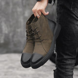 Men's Leather Boots Winter Shoes Leather Ankle Men's Boots Mart Lion   