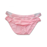 Men's Underwear Briefs Calzoncillos Mesh Breathable Ropa Interior Hombre Solid Gay Cuecas Sissy Briefs Quick Dry Slip Mart Lion Pink M 