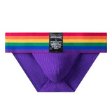 Jockmail Underwear Men's Briefs Slips Penis Pouch Panties Bikini Brief Cueca Gay Hombre Breathable Underpants Rainbow Mart Lion   