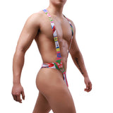 men's Underwear Gay Briefs Bodysuit Sissy Thong Print Jockstrap Slip Homme Erotique Tanga Hombre Cueca Mart Lion   