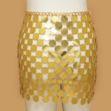  Shiny Plastics Sequins Belly Chain Disc Skirt for Women Waist Chain Dress Body jewelry Rave Festival Clothing Mart Lion - Mart Lion
