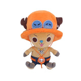 14-25cm One Piece Plush Toys Anime Figure Luffy Chopper Ace Law Cute Doll Cartoon Stuffed Keychain Pendants Kids Xmas Mart Lion 25CM 25CM Chopper 4 