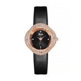 Women Simple Quartz Watches Design Strap Wristwatch Big Dial Ladies Girls Watch Mesh Female Clock For Dropship Mart Lion C3 Black  