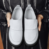 Genuine Leather Men Increase Casual Shoes Handmade Loafers Travel Breathable Slip on Black Soft Walking Leisure Mart Lion   