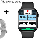 IWO Smart Watch Men's Women Bluetooth Call Sports Smartwatch X8max Heart Rate Sleep Monitor Fitness Tracker For Huawei Iphone Mart Lion Black add a white China 