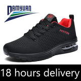 Breathable Running Shoes Lightweight Men's Jogging Sneakers Outdoor Casual Sports Mart Lion Red 5.5 