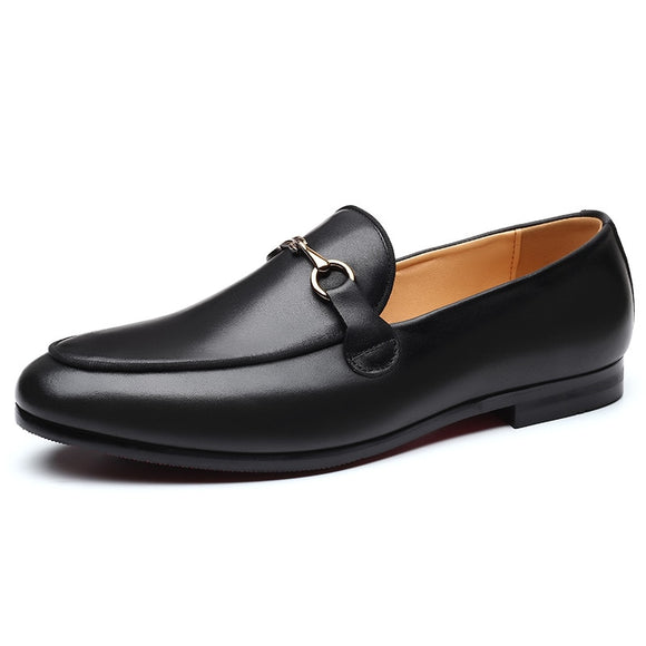 Men's Casual Shoes Genuine Leather Slip-on Outdoor Loafers Moccasins Light Driving Flats Mart Lion   